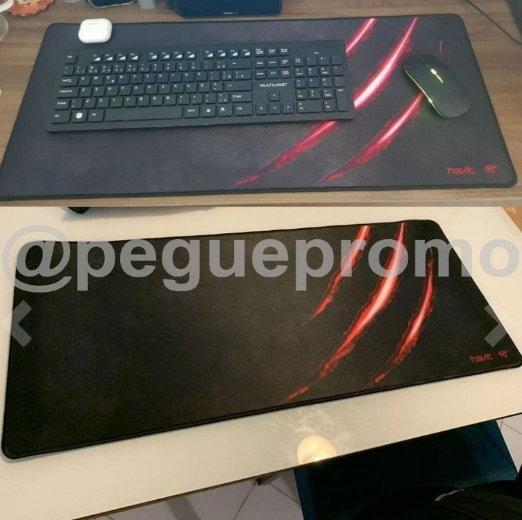 Mouse Pad Grande 70 X 30 Cm Gamer, Havit, Hv-MP860, Preto