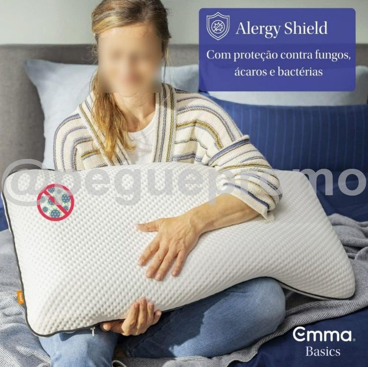 Travesseiro Memory Visco Emma Basics - Tecnologia NASA desenvolvida na Alemanha